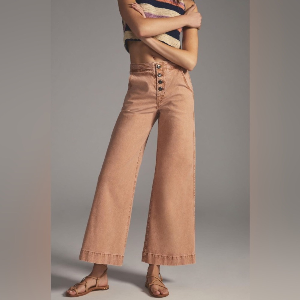Anthropologie Pilcro Sailor Wide-Leg Pants